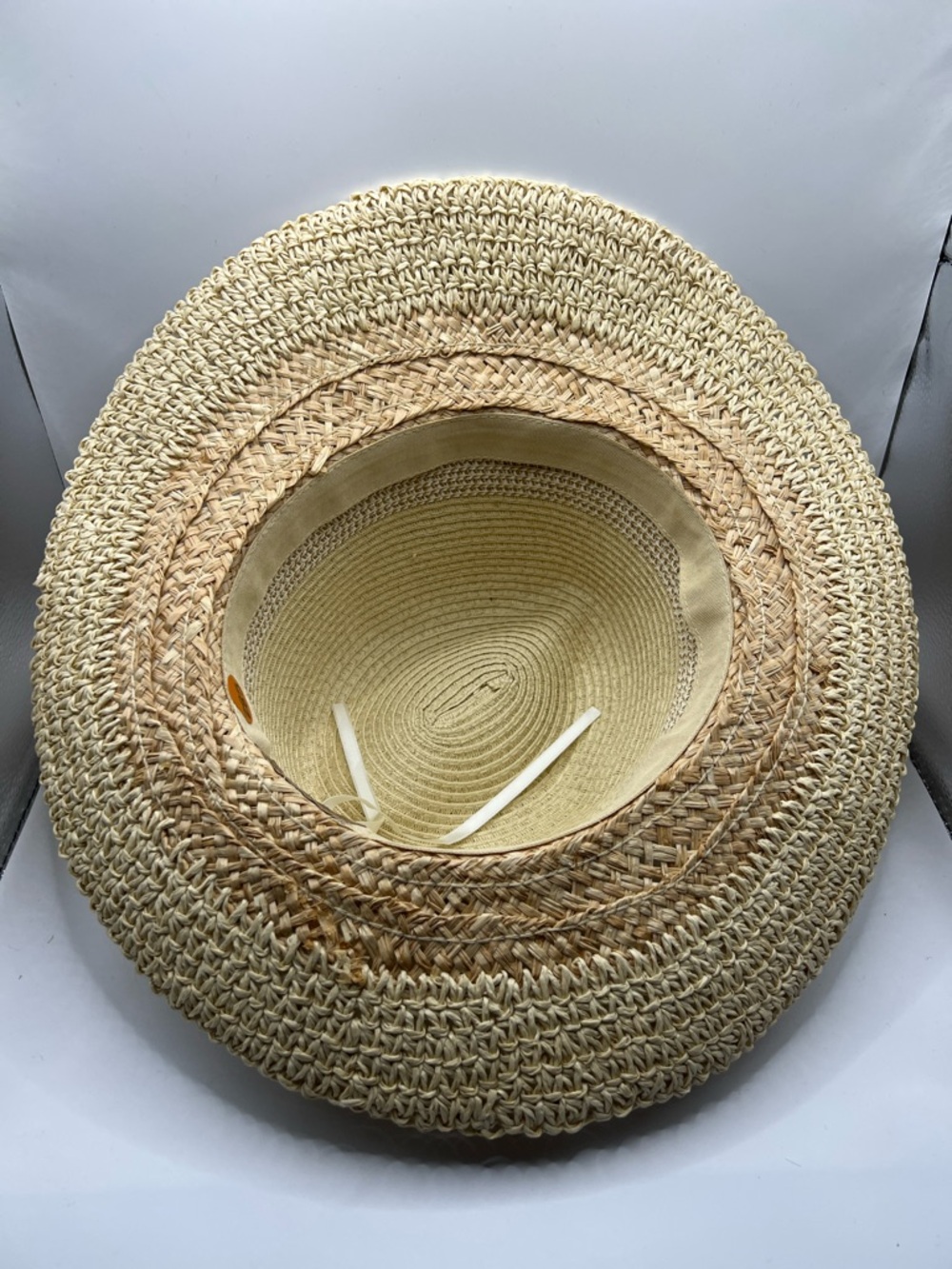 285. NWOT. Scala Raffia Sun Hat with Decorative Band. - Picture 7 of 7